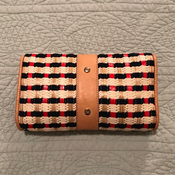 Kate Spade woven raffia clutch - Picture 2 of 3